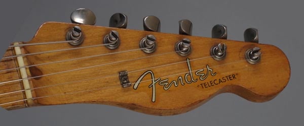 1958 Telecaster: note the position of the decal, Courtesy of Guitar point