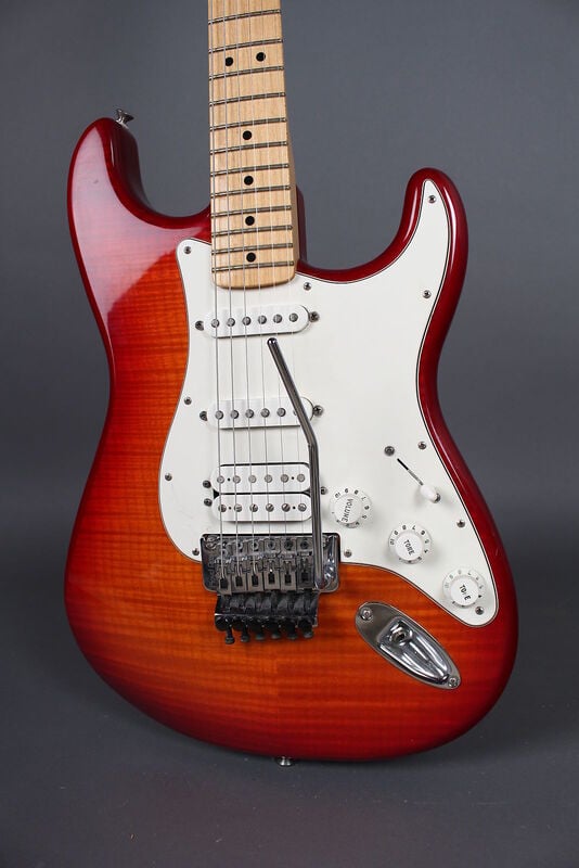 Standard Stratocaster Plus Top with Locking Tremolo body side