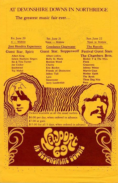 1969 Newport Festival schedule