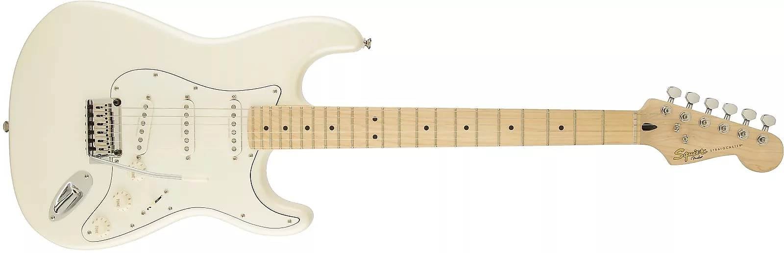 Early Squier Deluxe Stratocaster Pearl White Metallic
