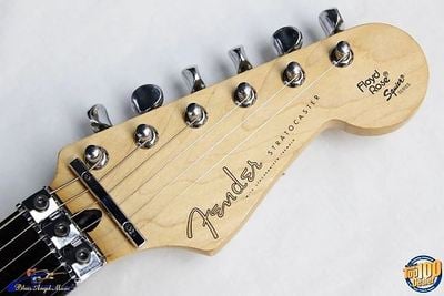 foto flame floyd rose stratocaster headstock