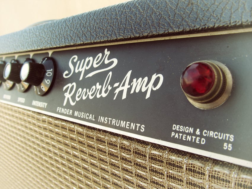 1967 Fender Super Reverb Logo