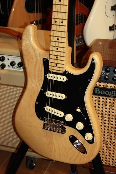American Standard Oiled Ash Stratocaster Body front