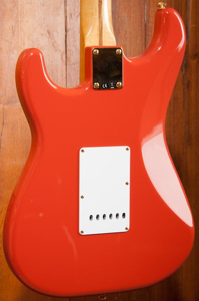 FSR 50s Classic Stratocaster Fiesta Red body back