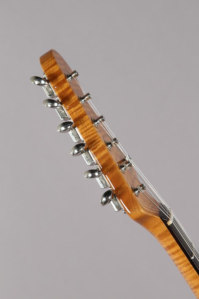 Artisan Spalted Maple Stratocaster headstock side