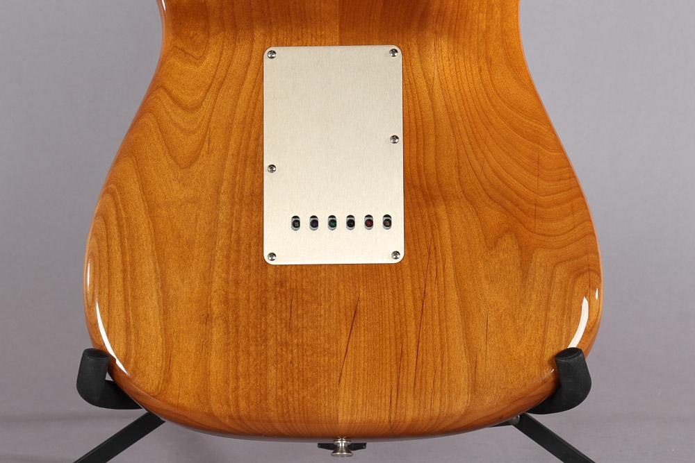 Artisan Spalted Maple Stratocaster back bottom
