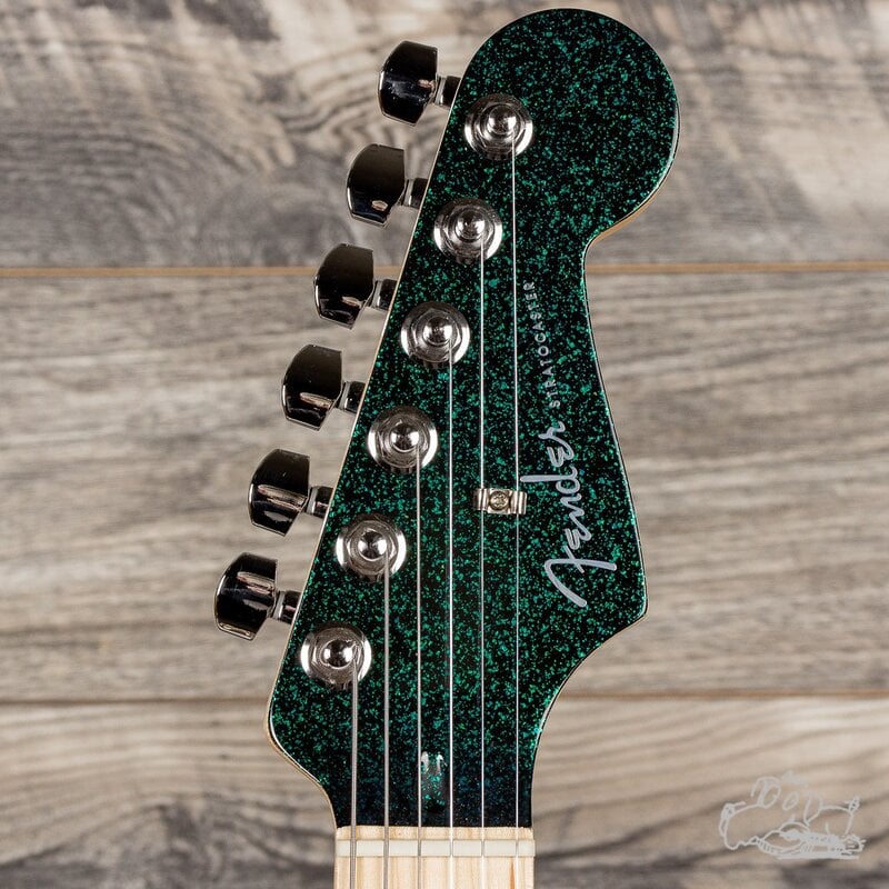 Limited Edition Flip Flop Green Blue Standard Stratocaster headstock