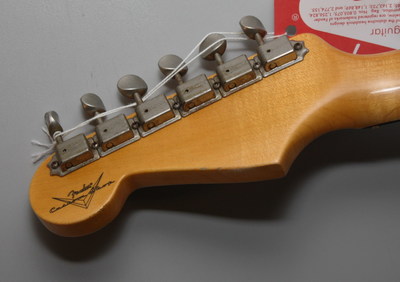 Time Machine 1963 Relic Stratocaster Headstock Back