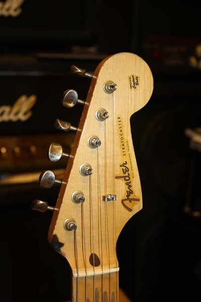 Brownie Tribute Replica Headstock front