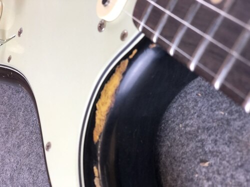 1960 stratocaster heavy relic detail