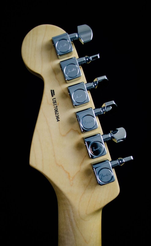 Limited American Professional Silverburst Headstock Back