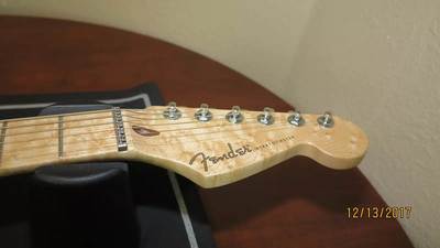 Carved Top Stratocaster Headstock