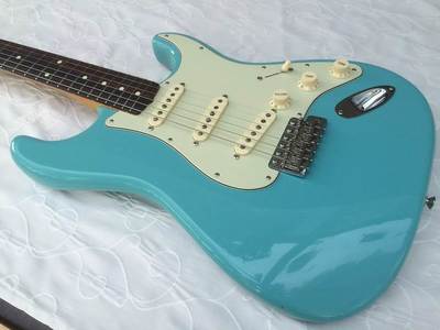 2011 FSR American Vintage '62 Stratocaster, Tropical Turquoise Body