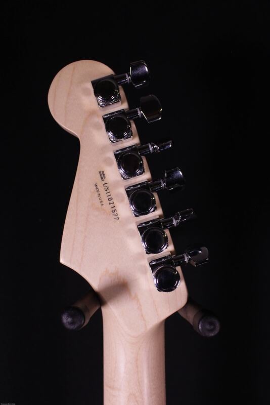 American Select Mahogany Stratocaster HSS headstock back