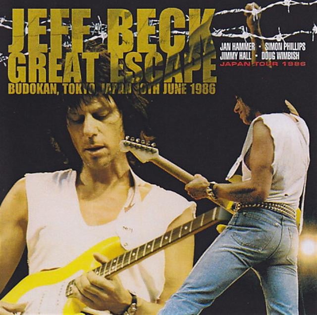 Jeff Beck's Great Escape cover. Note the original nut of the guitar