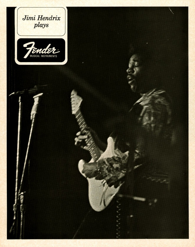Jimi Hendrix plays Fender