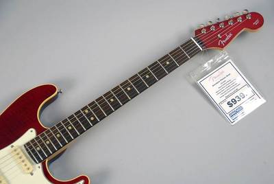 Aerodyne Classic Stratocaster Crimson Red Transparent