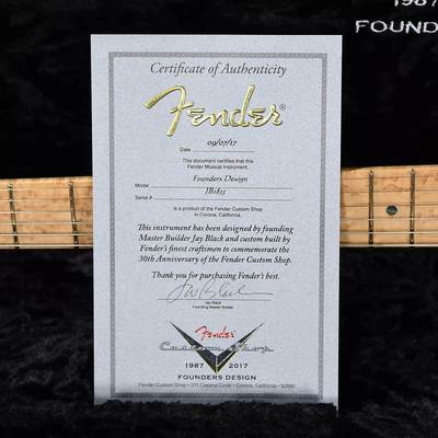 J.W. Black Founders Design Stratocaster COA