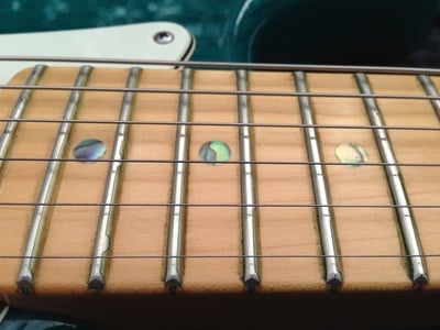 American Deluxe Stratocaster Fretboard Dots