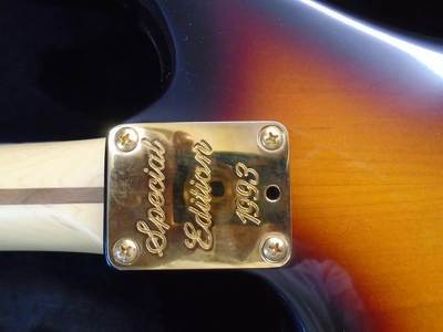 1993 special edition Stratocaster neck plate