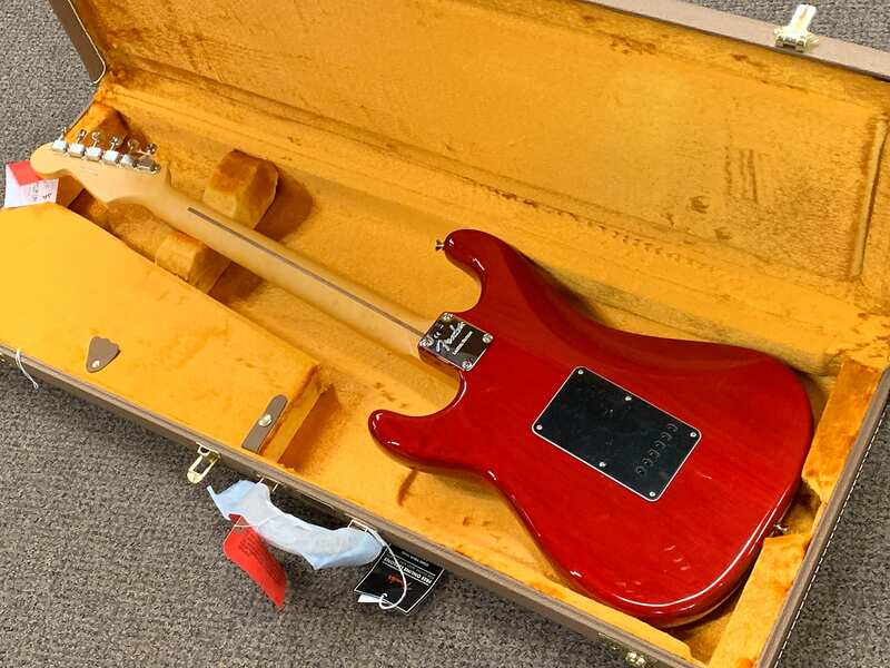 Rarities Flame Ash Top Stratocaster Back