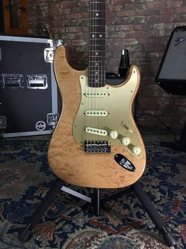 Rarities Quilt Maple Top Stratocaster Body front