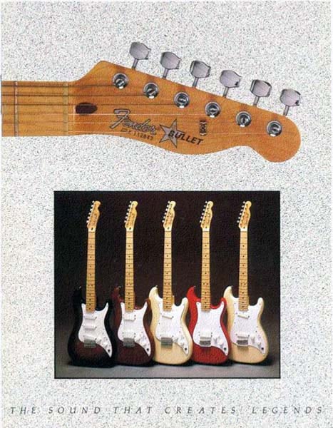 Il manuale delle Fender Bullet di nuova generazione