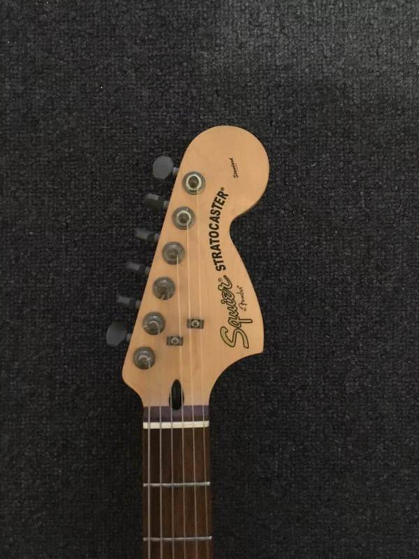 Squier Obey Graphic Stratocaster HSS Collage 