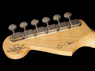 Clapton Antigua Stratocaster Headstock Back