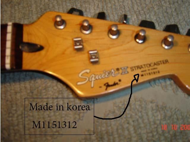 Stratocaster serial number lookup squier Squier Stratocaster