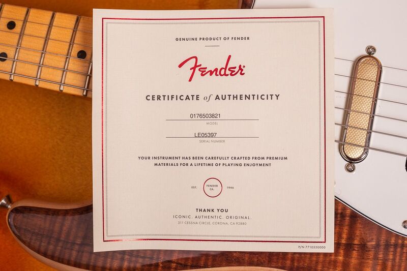 Rarities Flame Koa Top Stratocaster Certificate