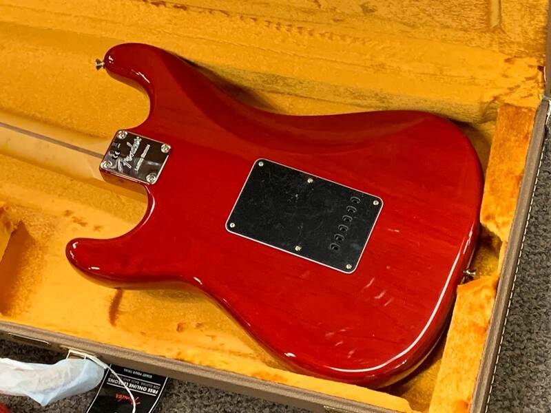 Rarities Flame Ash Top Stratocaster Body Back