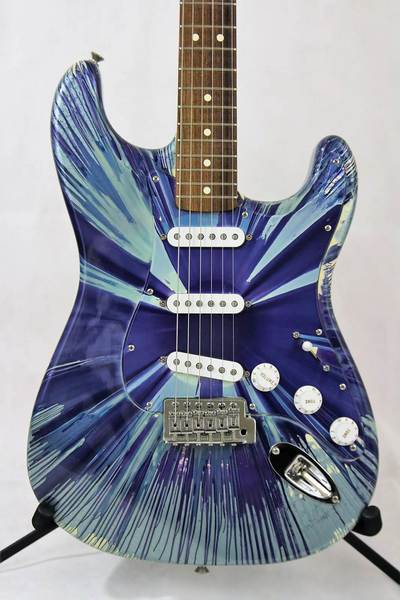 Splatter Stratocaster purple