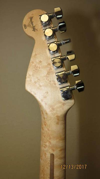 Carved Top Stratocaster Headstock Back