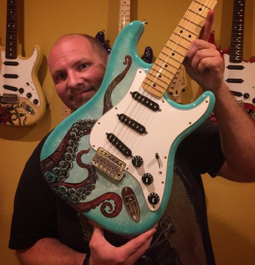 David and the Octopus Tentacle Stratocaster