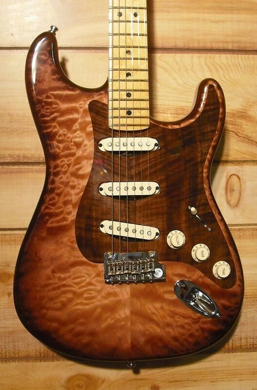 Limited Edition Fender Select Stratocaster Inlaid Pickguard Body front