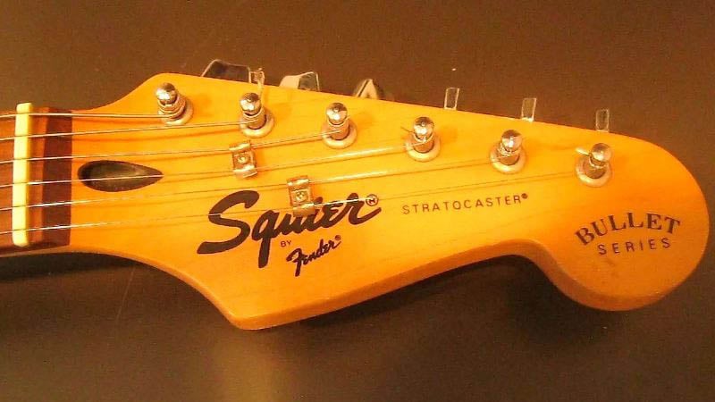 Bullet Stratocaster, second version, without made in Korea decal, that was engraved on the neck plate