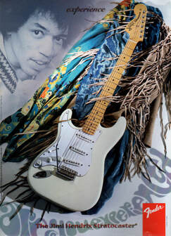 Jimi Hendrix Stratocaster advert, 1997