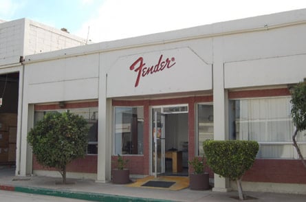La fabbrica Fender in Calle Huerta 279, El Naranjo, Ensenada