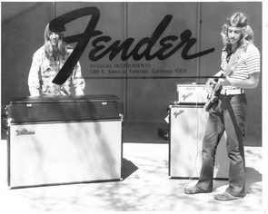 Garage band with Fender