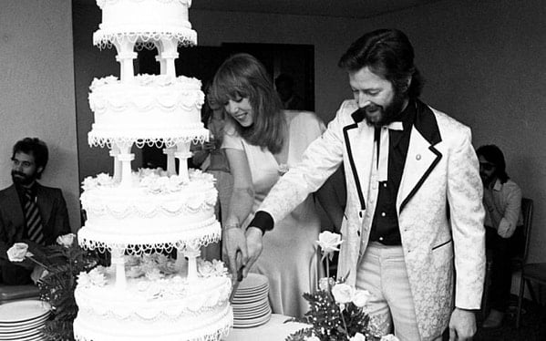 Patricia and Eric during the cake cutting