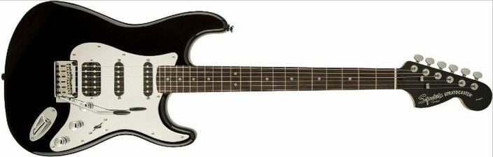 Squier Black And Chrome Stratocaster HSS