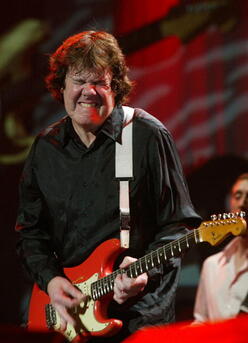Gary Moore with his Red Strat