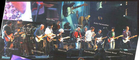 Il concerto per il cinquantesimo anniversario della Fender al Wembley Arena (frontline del 2005)