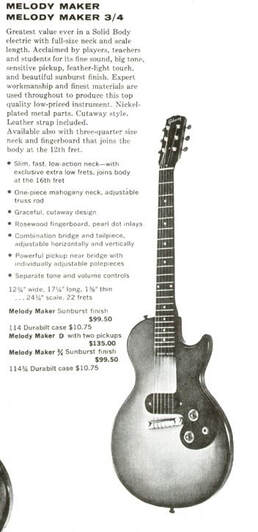 La Melody Maker sul catalogo del 1960