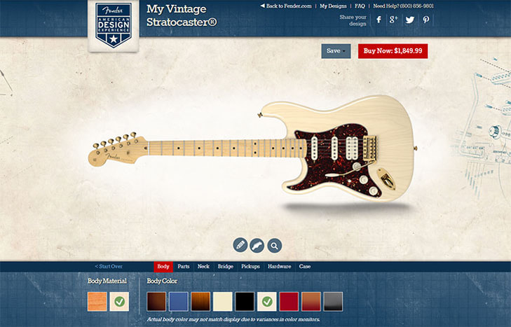 The Fender American Design Experience platform