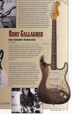 Rory Gallagher catalogo 2004