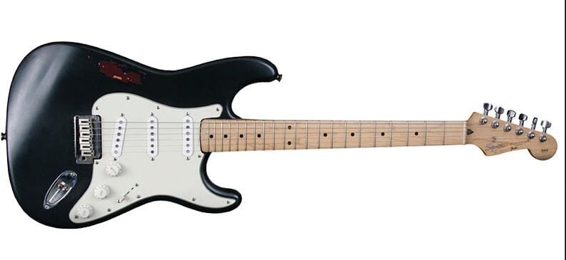 The George Harrison's Squier Silver Series Stratocaster, front
