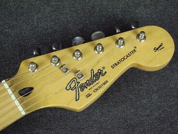 Korean Fender Squier Series Stratocaster headstock