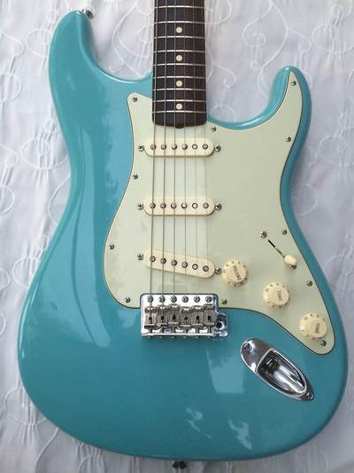 2011 FSR American Vintage '62 Stratocaster, Tropical Turquoise body